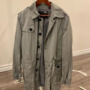 Ben Sherman - Trench Coat. Very rare. Rain resistance. Size M. Light grey